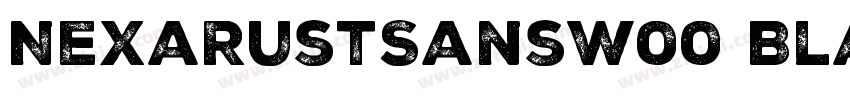 NexaRustSansW00 Blac字体转换